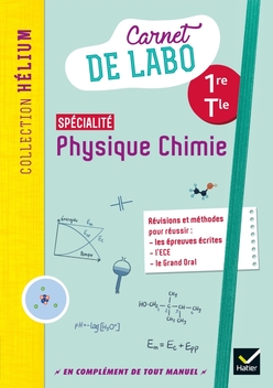 Carnet de physique-chimie 1re/Tle spécialité - Édition 2020